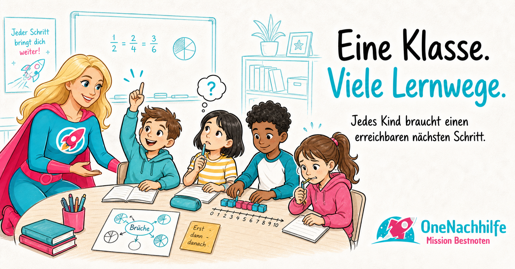Eine Klasse mit vielen Lernwegen und individuell geförderten Kindern